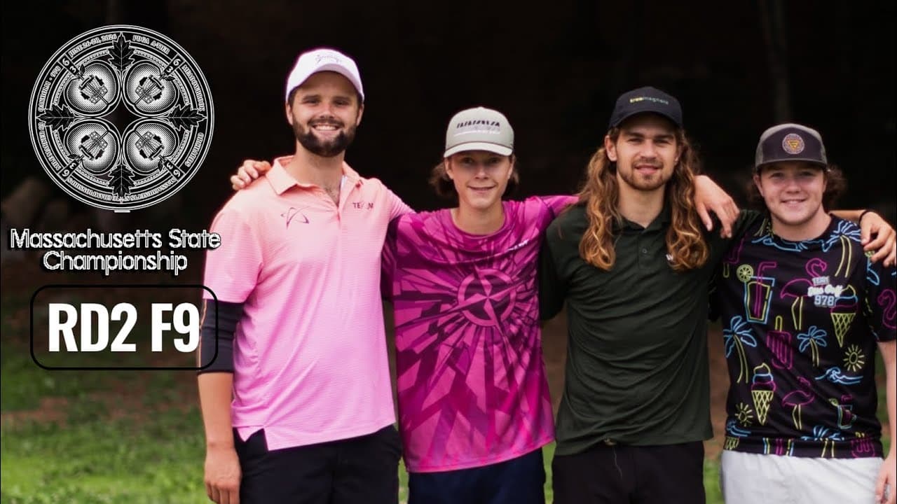 2026 Massachusetts State Championship MPO Lead Card | Etter, Mahoney, Capaccioli, O. Hess | R2F9